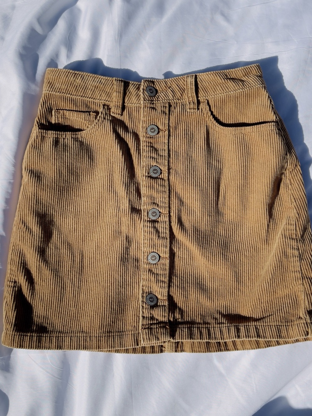Hollister Ultra High-Rise Corduroy Mini Skirt Brown Size 1